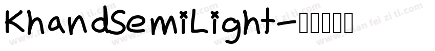 KhandSemiLight字体转换