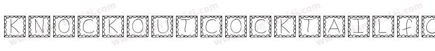 KNOCKOUTCOCKTAILfont字体转换