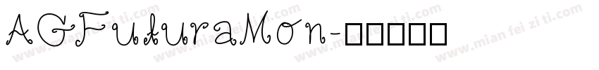 AGFuturaMon字体转换