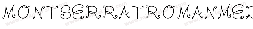 MONTSERRATROMANMEDIU字体转换