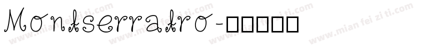 Montserratro字体转换