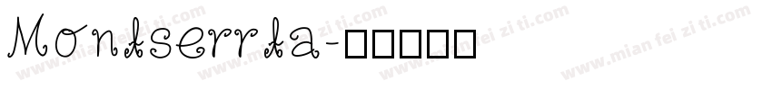 Montserrta字体转换