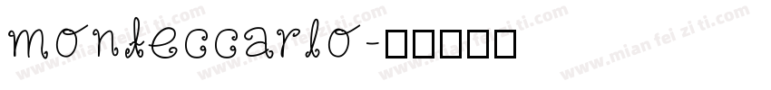 monteccarlo字体转换