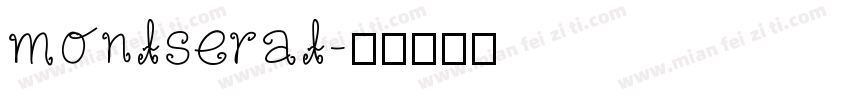 montserat字体转换