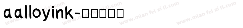 aalloyink字体转换