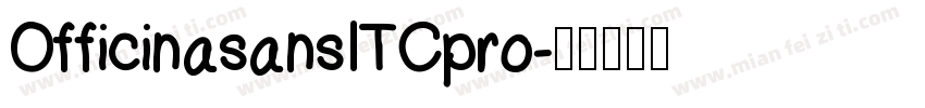 OfficinasansITCpro字体转换