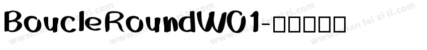 BoucleRoundW01字体转换