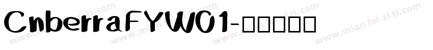 CnberraFYW01字体转换