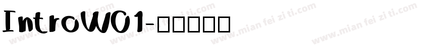 IntroW01字体转换