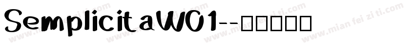 SemplicitaW01-字体转换