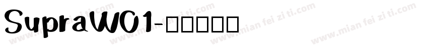 SupraW01字体转换