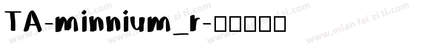 TA-minnium_r字体转换