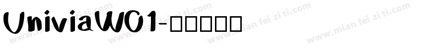 UniviaW01字体转换