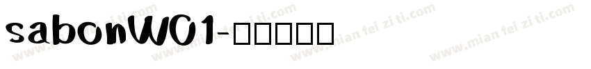 sabonW01字体转换
