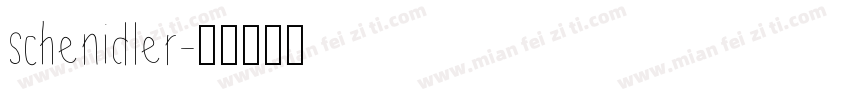 schenidler字体转换