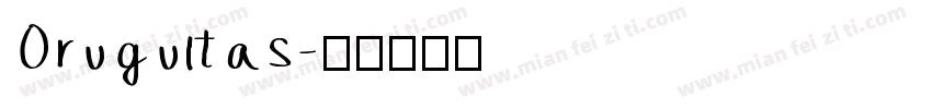 Oruguitas字体转换