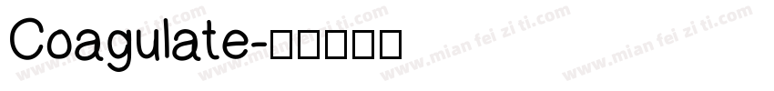 Coagulate字体转换
