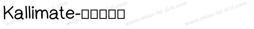 Kallimate字体转换