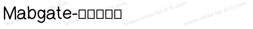 Mabgate字体转换