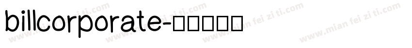 billcorporate字体转换