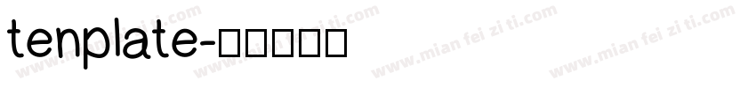 tenplate字体转换