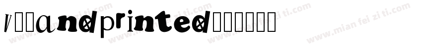 vSHandprinted字体转换