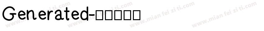 Generated字体转换