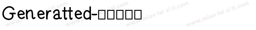 Generatted字体转换