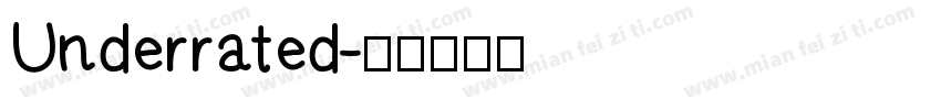 Underrated字体转换