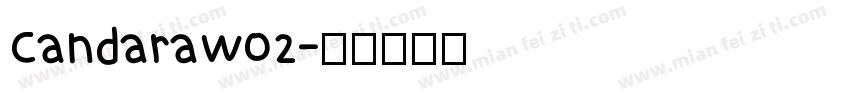 CandaraW02字体转换