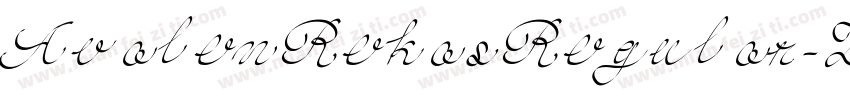 AvalenRekasRegular-Z字体转换