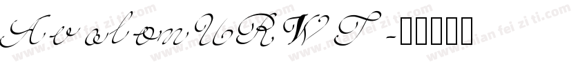 AvalonURWT字体转换