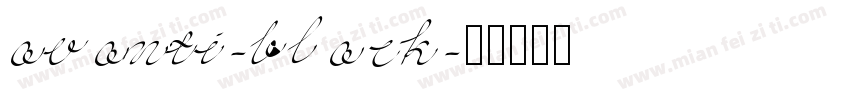 avanti-black字体转换