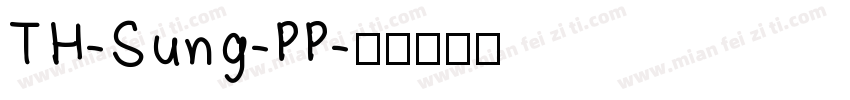 TH-Sung-PP字体转换