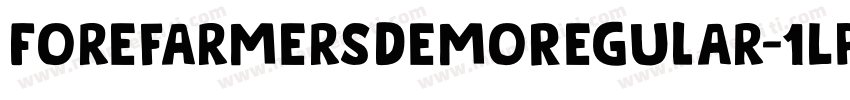 ForefarmersDemoRegular-1LpB字体转换