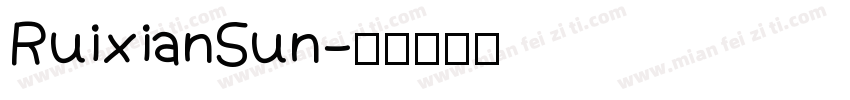RuixianSun字体转换