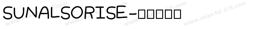 SUNALSORISE字体转换