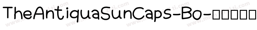 TheAntiquaSunCaps-Bo字体转换