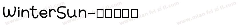 WinterSun字体转换