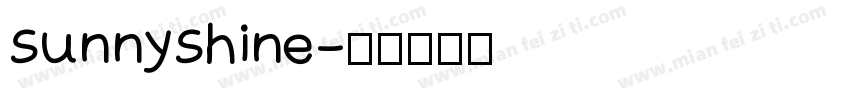 sunnyshine字体转换