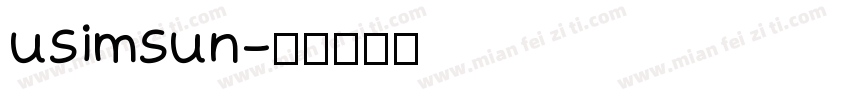 usimsun字体转换