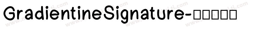 GradientineSignature字体转换