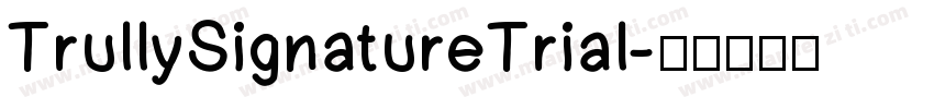 TrullySignatureTrial字体转换