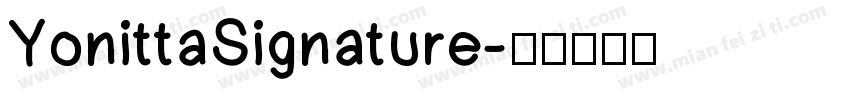 YonittaSignature字体转换