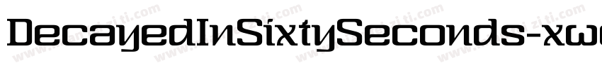 DecayedInSixtySeconds-xw9j字体转换