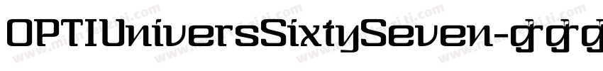OPTIUniversSixtySeven字体转换