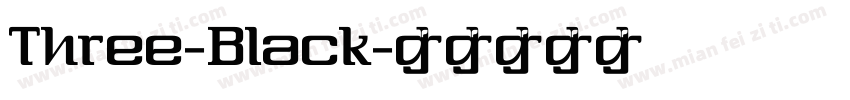 Three-Black字体转换