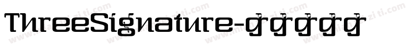 ThreeSignature字体转换