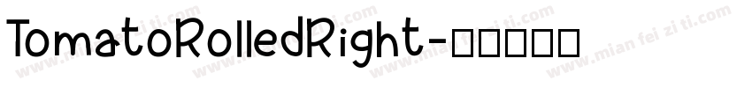 TomatoRolledRight字体转换