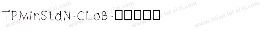 TPMinStdN-CLoB字体转换